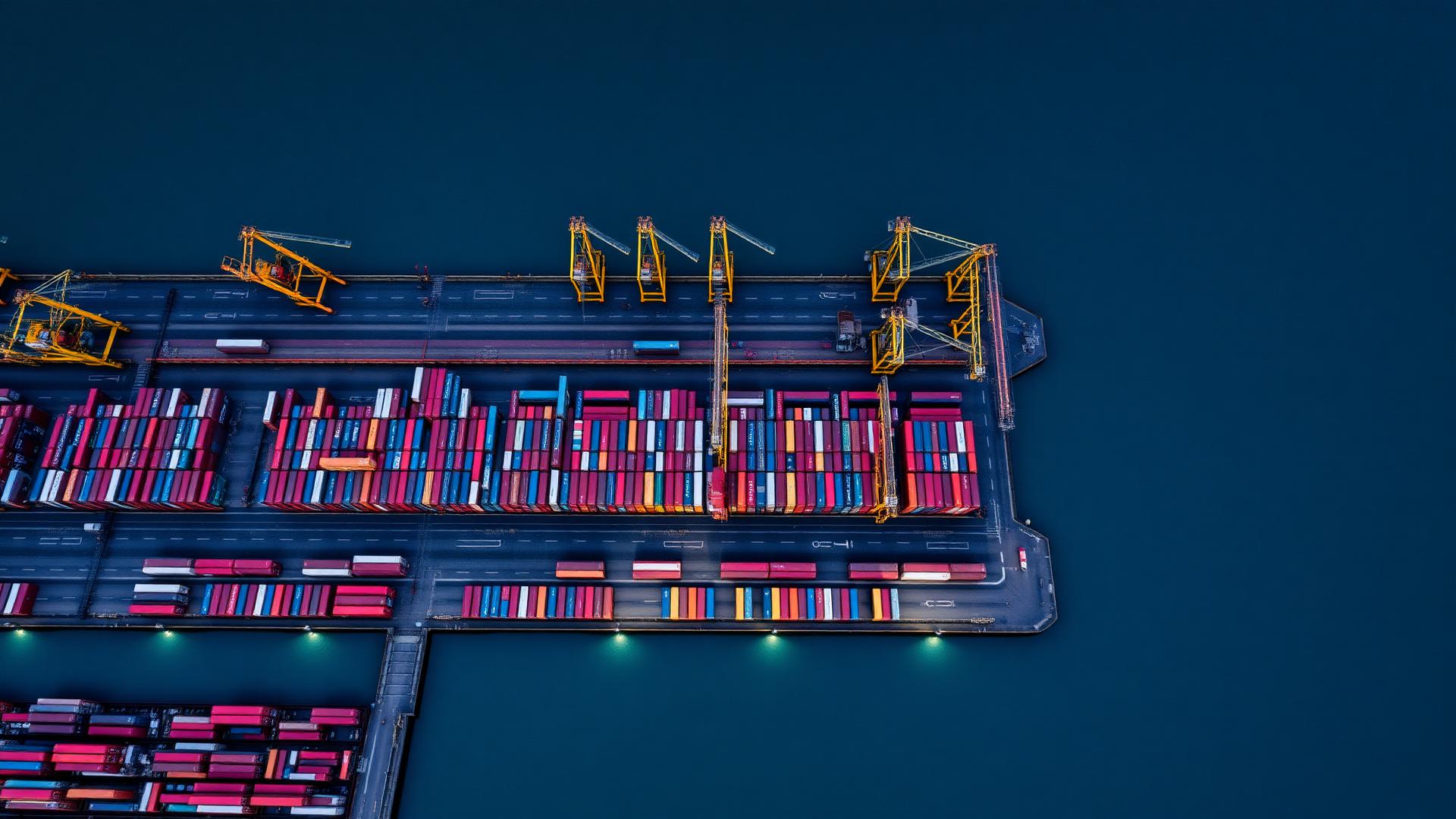 Aerial container port